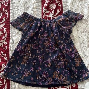 62. Sage & Vicky off the shoulder floral layered blouse